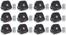 12 Rockville MINI RF1 V3 Black Bright DJ/Party LED Wash Up Lights RF Remote APP