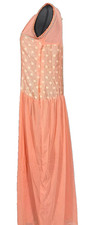 Ark Women Metallic Dot Maxi Dress Blossom Pink | S