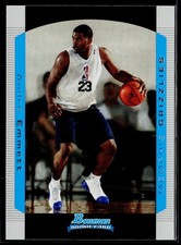 Andre Emmett 2004-05 Bowman #132 Rookie Memphis Grizzlies RC
