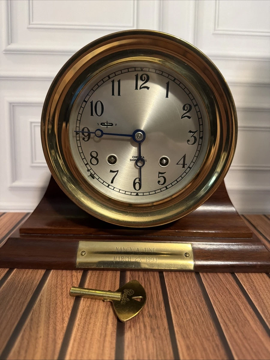 Chelsea Brass Clock In Antique Maritime Clocks for sale | eBay