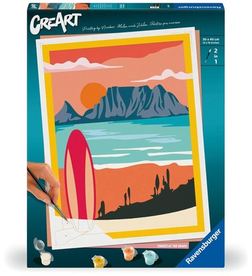 CreArt Gallery Wall Serie - Sonnenuntergang am Strand Spiel Deutsch 2024