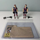 GI JOE ARAH 1985 TOMAX & XAMOT Complete Crimson Guard Twins Cobra with File Card