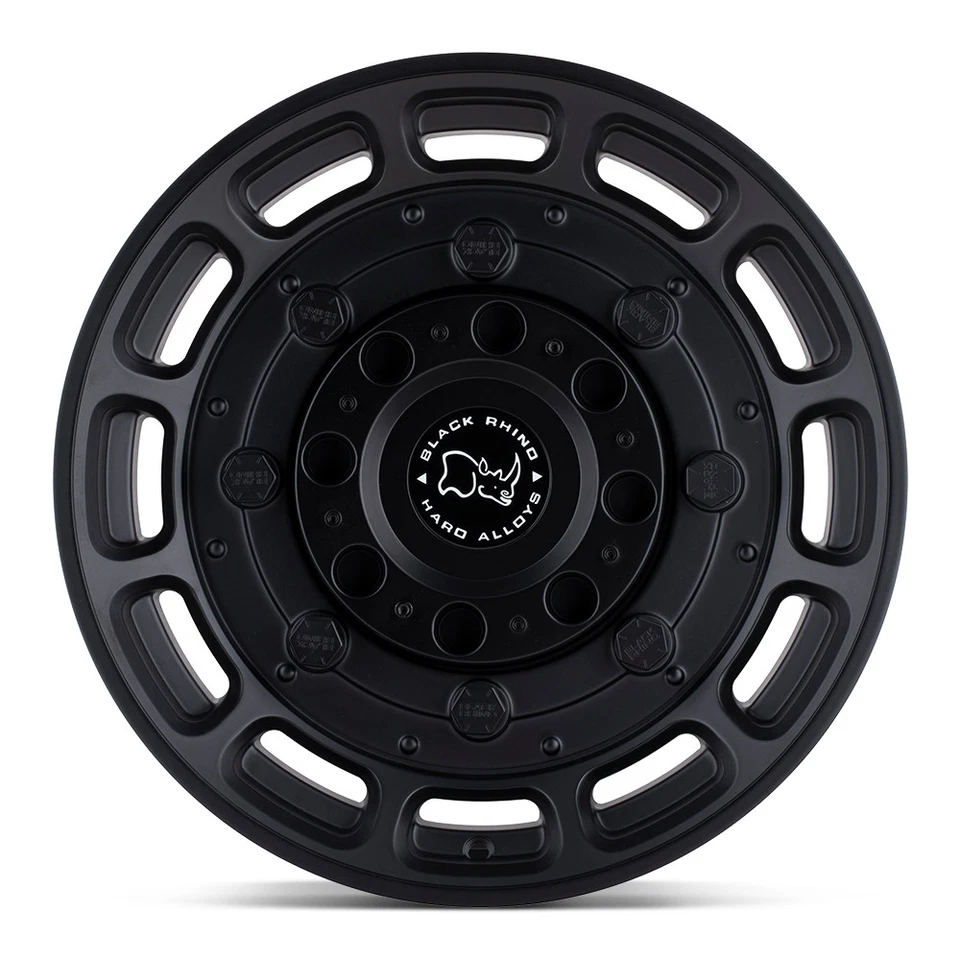 20x9.5 Black Rhino Warthog Matte Black Wheels 6x120 (12mm) Set of 4 - Image 3 of 4