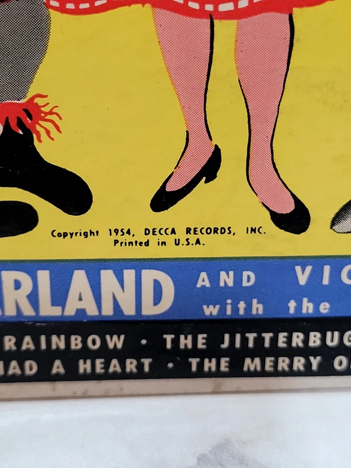 VERY RARE WIZARD OF OZ 45 Ext Play Decca Music 1954 If I Only Had A Brain & More Foto 2 de 4