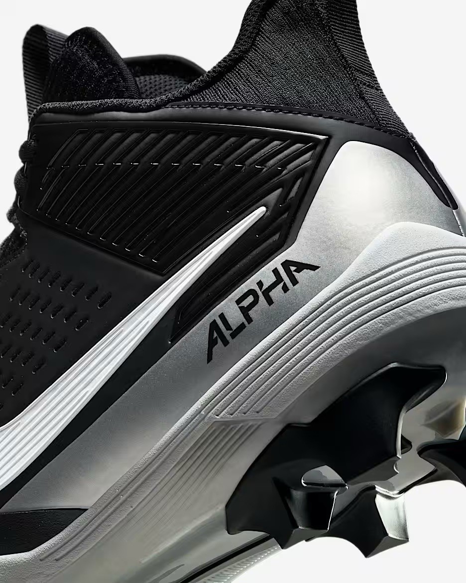 Size 11 - Nike Alpha Menace Strong Football Cleats Black  display picture 3