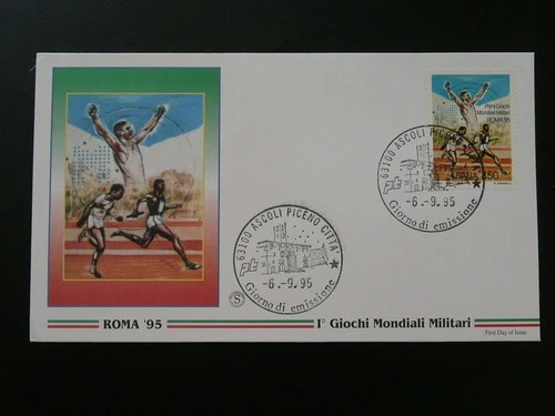 athletics military olympic games FDC Italy 1995