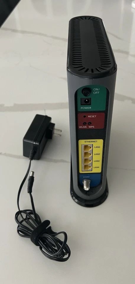 Comcast Xfinity Motorola MG7315 8x4 DOCSIS 3.0 Cable Modem N450 Router w/Adapter - Image 2 of 4