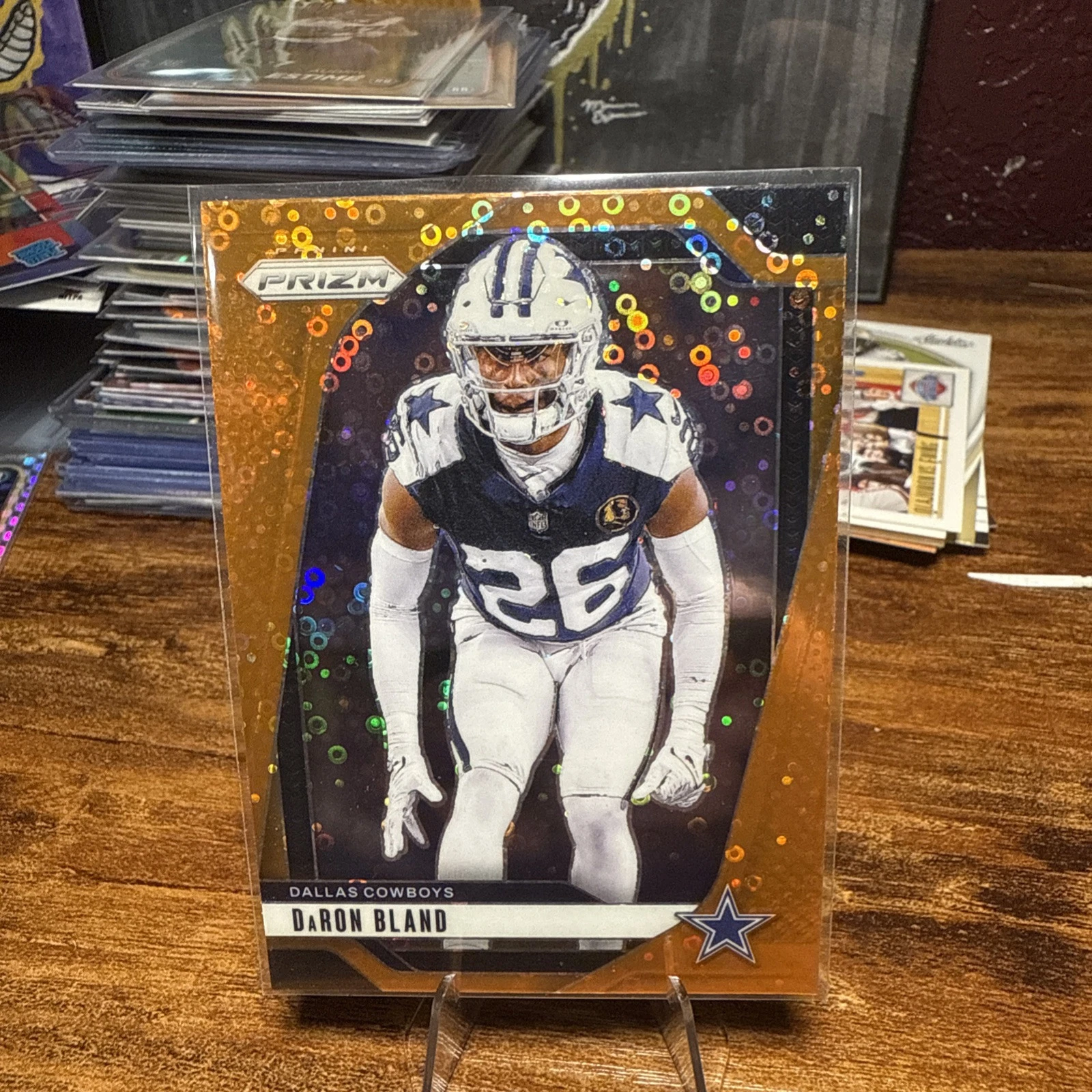 2024 Panini Prizm Daron Bland #78 Orange Disco - Cowboys