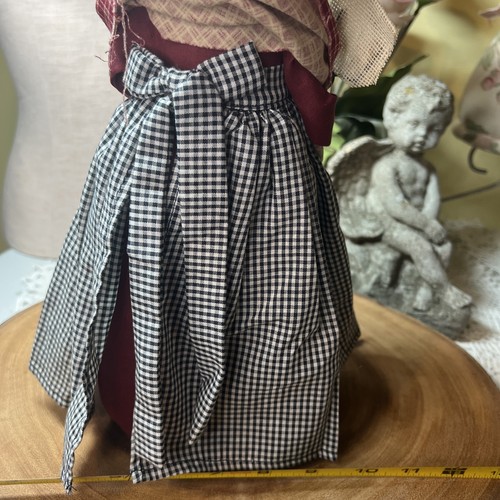 Vintage Black American Woman w/ Child Cloth Rag Doll Door Stop 12 X 6 - Bild 8 von 17