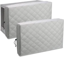 Air Conditioner Cover 2 Pack, AC Unit Window Cover for Inside Double Insulation