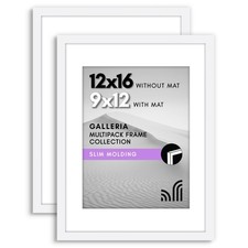 Americanflat 12x16 Picture Frame with Polished Plexiglass - Set of 2 - Use as