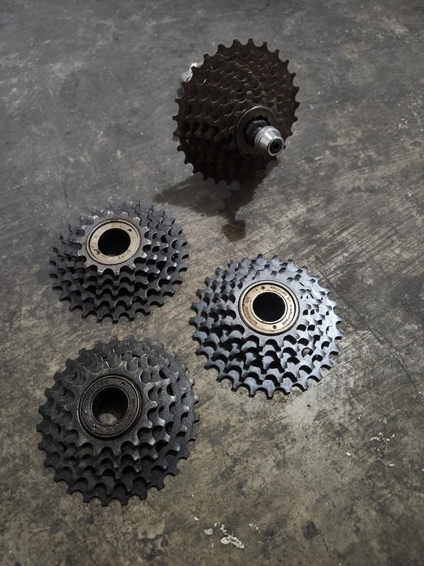 5& 7 Speed Threaded vintage Freewheel 14-28T Steel Black for Shimano Lot 4