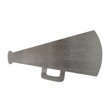 Megaphone 3 Steel Cutout Shape, Raw Metal Wall Art and Craft Supply