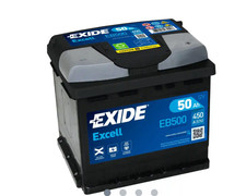 BATTERIA PER AUTO 12V 50AH POSITIVO A DX 450A SPUNTO EXIDE EXCELL = 50AH 