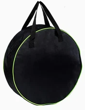 Round Cable Organizer Bag - Heavy Duty Water Resistant Cable Management Storage 