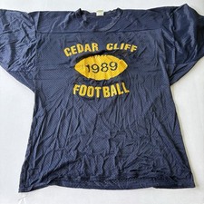 Cedar Cliff Football 1989 Jersey Fritz 73 Blue Yellow 50/52 A2612