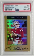 2024 Donruss Elite Brock Purdy The Elite Series Gold /10 - PSA 10 - POP2!!!