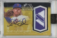 Noah Syndergaard 2018 Topps Dynasty Autograph Majestic MLB Logo Patch Card 1/1