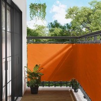 Balkonsichtschutz 110 X 1000 Cm Oxford-Stoff Rechteckig Orange