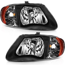 2pcs Headlight Assembly For Chrysler Voyager 2.4l 01-03 Dodge Caravan 3.3l 01-07