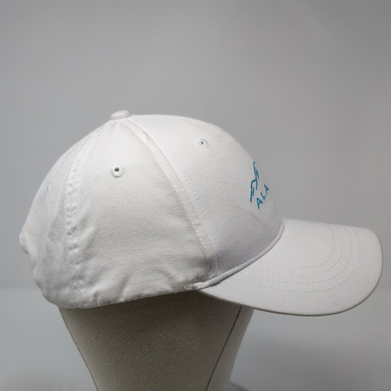 Alaska Snapback Hat Solid White One Size Embroide… - image 5