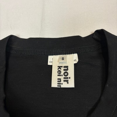 COMME des GARCONS noir Kei ninomiya Tシャツ Comme Des Garcons Noir Kei Ninomiya Tulle Belt Ruched Tee Shirt