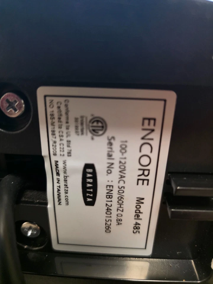 Baratza Encore Conical Burr Coffee Grinder ZCG485BLK - Black Parts Only - Image 3 of 3