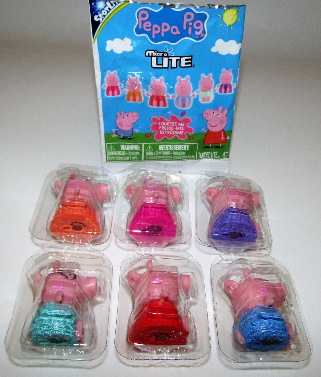 Peppa Pig Micro Lite Complete Set of 6 Peppa George Grandpa