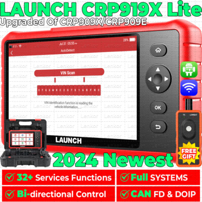 2024 LAUNCH CRP919X Lite Car Bi-directional All System Diagnostic Scanner Tool