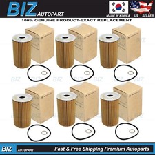 Genuine 6Pack Oil Filter Kit for 2014-2025 Genesis Hyundai Kia V6 26320-3CKB0