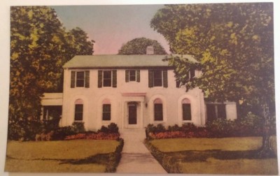 Starkville MS Postcard James Hartness Home Vtg 1929 College Drive MSU Bulldogs