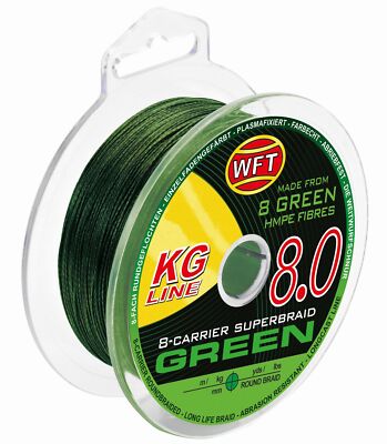 (0,21 /1m) WFT KG 8 grün 150m - Geflochtene Angelschnur, Spinnschnur