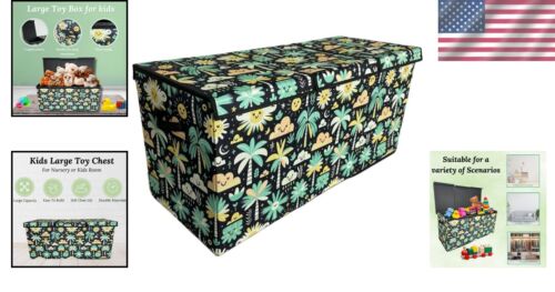 Lightweight Kids Toy Chest - Collapsible Toy Organizer with Safe Soft Close Lid - Picture 2 of 10