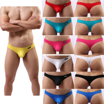 New Men's Low-rise Sexy Bikini T-back Thong Bluge Pouch G String Underwears