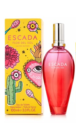 Women ESCADA Flor Del Sol LIMITED EDITION EDT 3.4 / 3.3 OZ 100ML SPRAY (NOT 1.6)