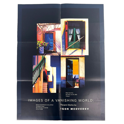 Igor Medvedev Images Vanishing World SF Gallery Show Poster 1993 Bowles Sorokko