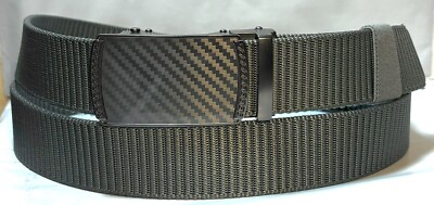 C R Gray Canvas Belt Sz 44 Or Smaller 1-3/8”Wide Read  display picture 2