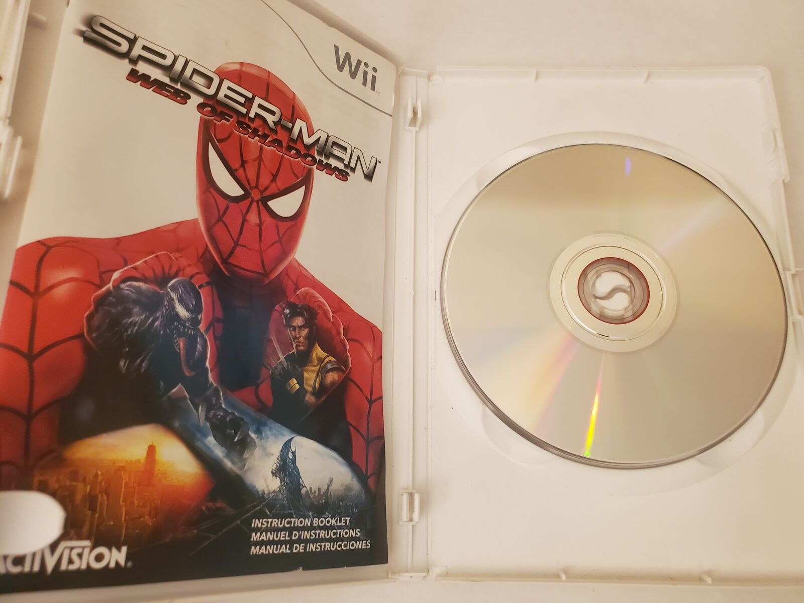 Spider-Man Web of Shadows Nintendo Wii 2008 Complete 47875832930