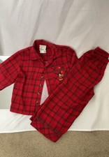 Disney Store Mickey Mouse XXS Holiday Christmas pjs pyjamas kids