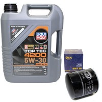 MotoröL Set 5W-30 5 Liter + ÖLfilter SM 136 FüR Audi 100 A6 VW Transporter IV