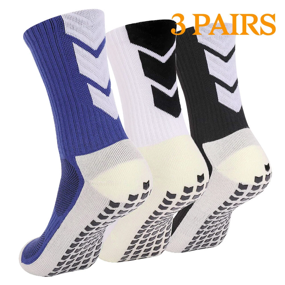 Mens Non Slip Socks for Yoga Pilates Anti Skid Grip Socks for Men 3 Pack  Home Slipper Fitness Hospital Socks for Adult Elderly Workout : :  Clothing, Shoes & Accessories