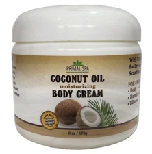 COCONUT OIL Body CREAM With Vitamin E Dry Skin Moisturizer Crema Hidratante 1-Pk