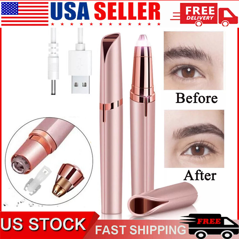 Electric Eyebrow Trimmer Flawless Brows Facial Hair Remover 