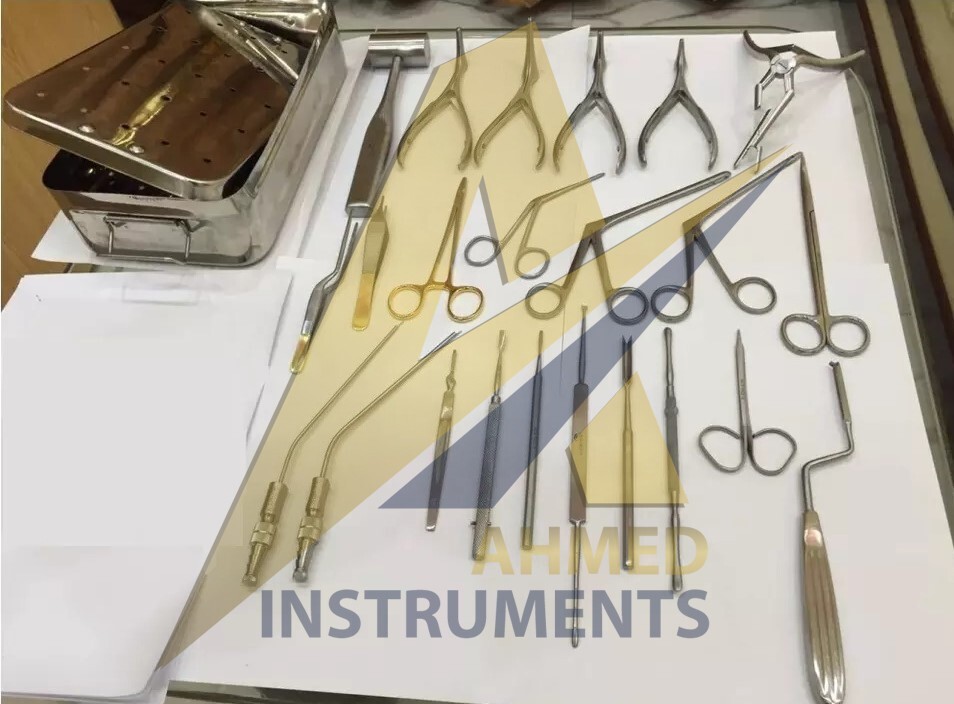 Kit Strumenti Settoplastica 24 Pezzi - Chirurgia Nasale Riutilizzabile In Acciaio Tedesco ENT