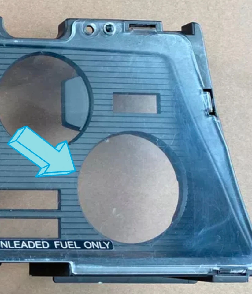 83-86 Nissan Datsun пикап 720 грузовик приборной панели приборной панели датчик крышка - Изображение 4 из 4