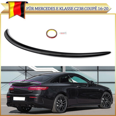 für Mercedes E Klasse C238 Coupe ab 2016 Sport Optik Heckspoiler Lippe Hochglanz