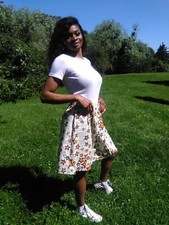 Jupe patineuse fait-main en