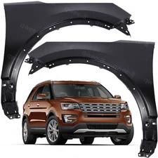 Fender For 2016-2019 Ford Explorer Front Driver and Passenger Side Set of 2