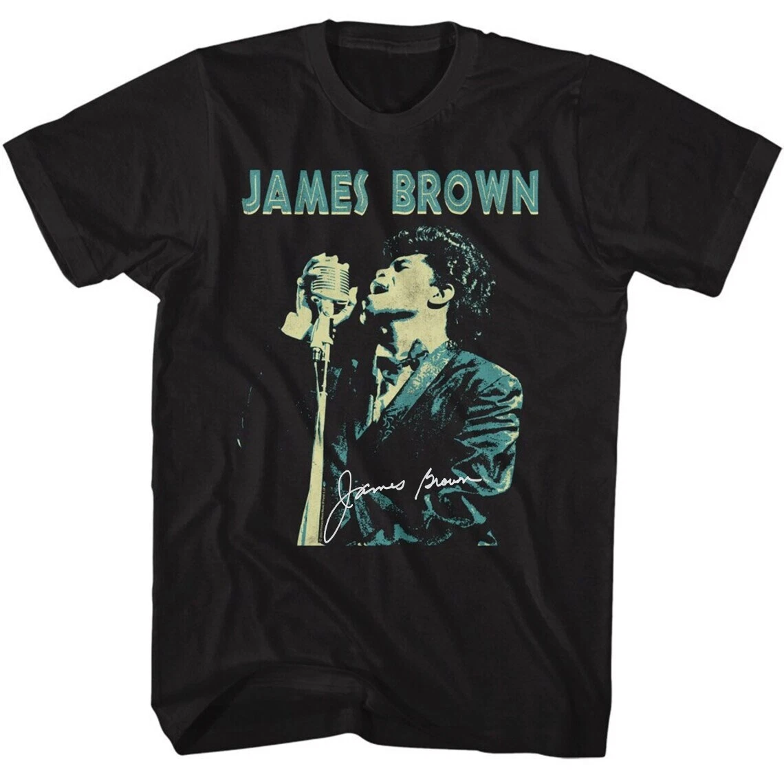 T-shirt Classique Blanc James Brown - Homme Et Femme, Tailles S à 4XL, Personnalisable, Neuf
