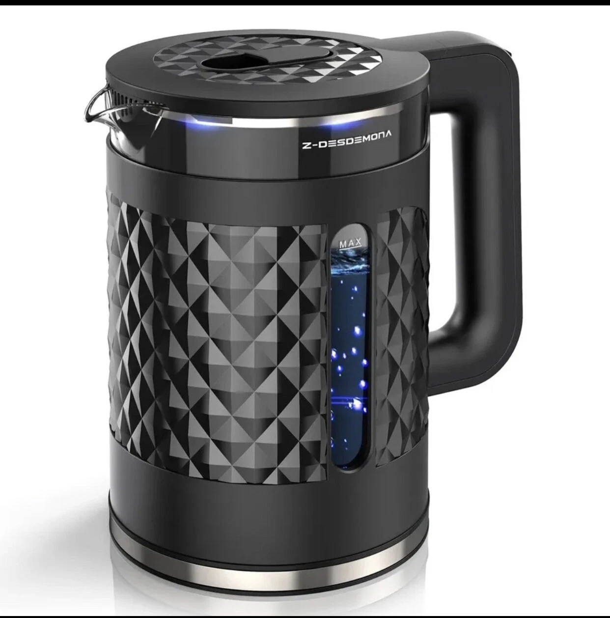 Electric Kettle, Upgraded Limescale One Wipe Clean Bottom 1.7L Glass Kettles